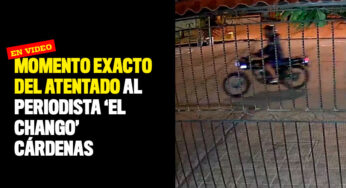 VIDEO: Momento exacto del atentado al periodista 'El Chango' Cárdenas