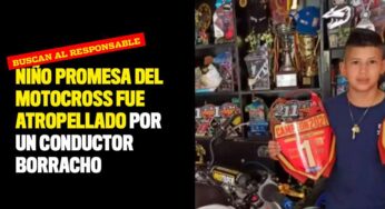 Niño promesa del motocross fue atropellado por un conductor borracho