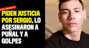 Piden justicia por Sergio, lo asesinaron a puñal y a golpes