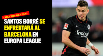 Santos Borré se enfrentará al Barcelona en Europa League