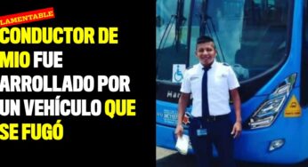 Conductor de MIO fue arrollado por un vehículo que se fugó
