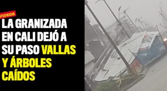 Vallas y árboles caídos, el balance de la granizada que cayó en Cali