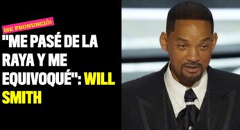 "Me pasé de la raya y me equivoqué": Will Smith