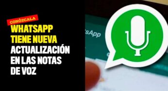 WhatsApp tiene nueva actualización en las notas de voz