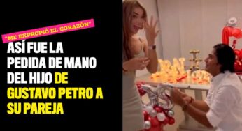 Así fue la pedida de mano del hijo de Gustavo Petro a su pareja