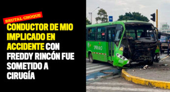 Conductor de MIO implicado en accidente con Freddy Rincón fue sometido a cirugía