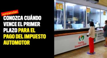 ¡Atención! Conozca cuándo vence el primer plazo para el pago del Impuesto Automotor