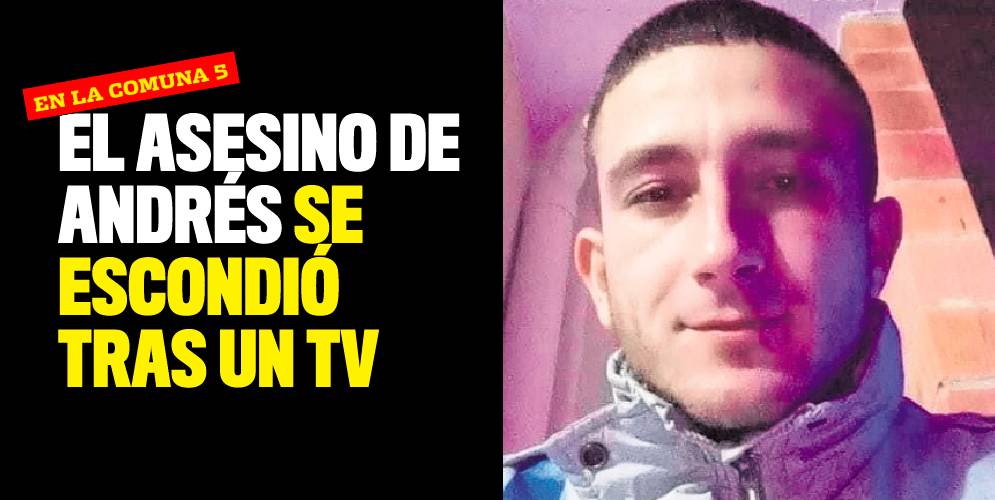 El asesino de Andrés se escondió tras un TV