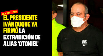 El presidente Iván Duque ya firmó la extradición de alias 'Otoniel'