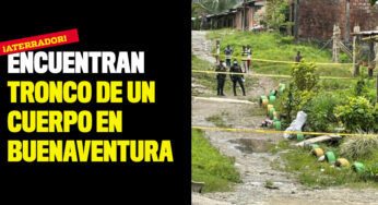 Encuentran tronco de un cuerpo en Buenaventura