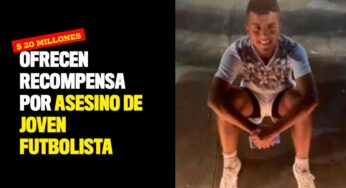 Ofrecen recompensa por asesino de joven futbolista en Bogotá
