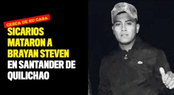 Sicarios mataron a Brayan Steven en Santander de Quilichao