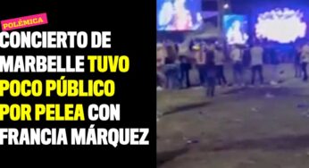 ¡Con los crespos hechos! Concierto de Marbelle tuvo poco público por pelea con Francia Márquez