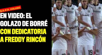 En video: El golazo de Borré con dedicatoria a Freddy Rincón