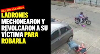 Ladrones mechonearon y revolcaron a su víctima para robarla en el barrio Alameda