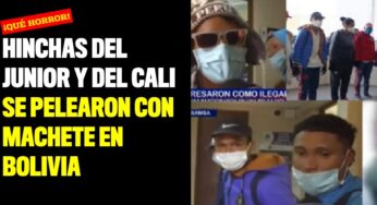 Hinchas del Junior y del Cali se pelearon con machete en Bolivia