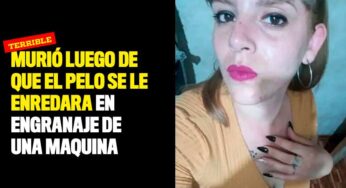 Mujer murió luego de que el pelo se le enredara en engranaje de una maquina