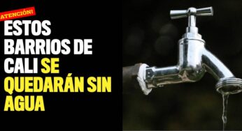 ¡Ojo! Estos barrios de Cali se quedarán sin agua por reparaciones
