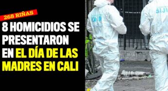 8 muertos y 268 riñas dejó el Día de las Madres en Cali