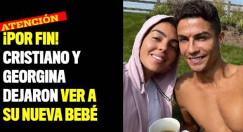 ¡Por fin! Cristiano y Georgina dejaron ver a su nueva bebé