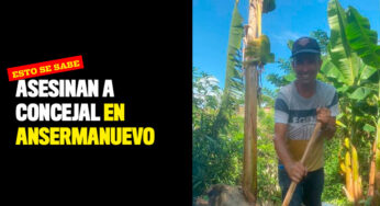 Esto se sabe del asesinato de concejal en Ansermanuevo