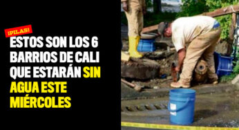 Estos son los 6 barrios de Cali que estarán sin agua este miércoles