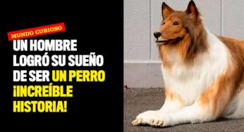 Un hombre logró su sueño de ser un perro ¡Increíble historia!