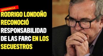Rodrigo Londoño reconoció responsabilidad de las Farc en los secuestros