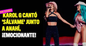 En video: Karol G cantó 'Sálvame' junto a Anahí, ¡emocionante!