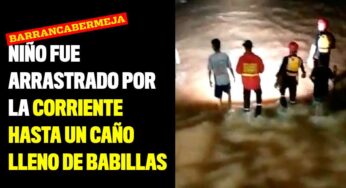 Niño fue arrastrado por la corriente hasta un caño lleno de babillas