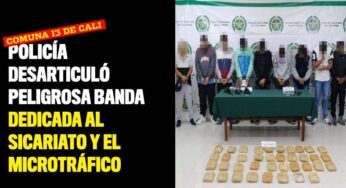 Policía desarticuló peligrosa banda dedicada al sicariato y el microtráfico