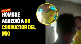 Video: Hombre agredió a un conductor del MIO