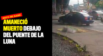 Amaneció muerto debajo del puente de La Luna