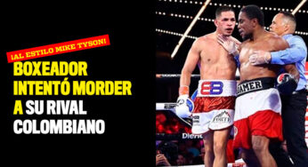 Boxeador intentó morder a su rival colombiano ¡Al estilo Mike Tyson!