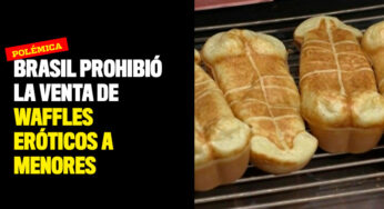 Brasil prohibió la venta de waffles eróticos a menores