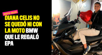Diana Celis no se quedó ni con la moto BMW que le regaló Epa