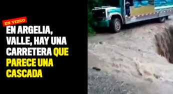 En Argelia, Valle, hay una carretera que parece una cascada
