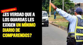 ¿Es verdad que a los guardas de tránsito les exigen una cuota mínima diaria de comparendos?