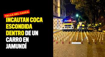 Incautan coca escondida dentro de un carro en Jamundí
