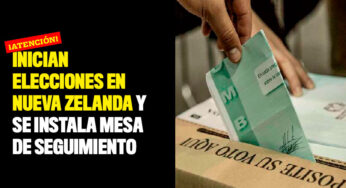 Inician elecciones en Nueva Zelanda y se instala mesa de seguimiento