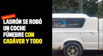 Ladrón se robó un coche fúnebre con cadáver y todo