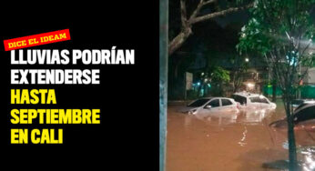 Lluvias podrían extenderse hasta septiembre en Cali