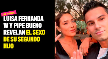 Luisa Fernanda W y Pipe Bueno revelan el sexo de su segundo hijo