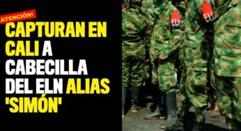Capturan en Cali al cabecilla del ELN alias 'Simón'