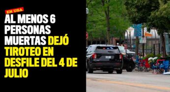 Al menos 6 personas muertas dejó tiroteo en desfile del 4 de julio