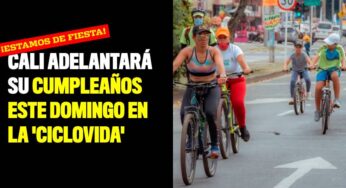 Cali adelantará su cumpleaños este domingo en la 'Ciclovida'