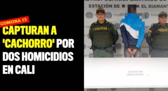 Capturan a 'Cachorro' por dos homicidios en la comuna 13 de Cali