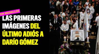 Las primeras imágenes del último adiós a Darío Gómez