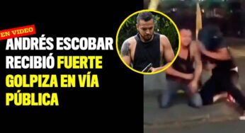 En video: Andrés Escobar, el hombre que disparó en el paro, recibió fuerte golpiza en vía pública