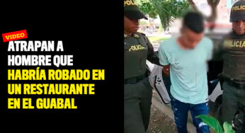 Atrapan a hombre que habría robado en un restaurante en El Guabal